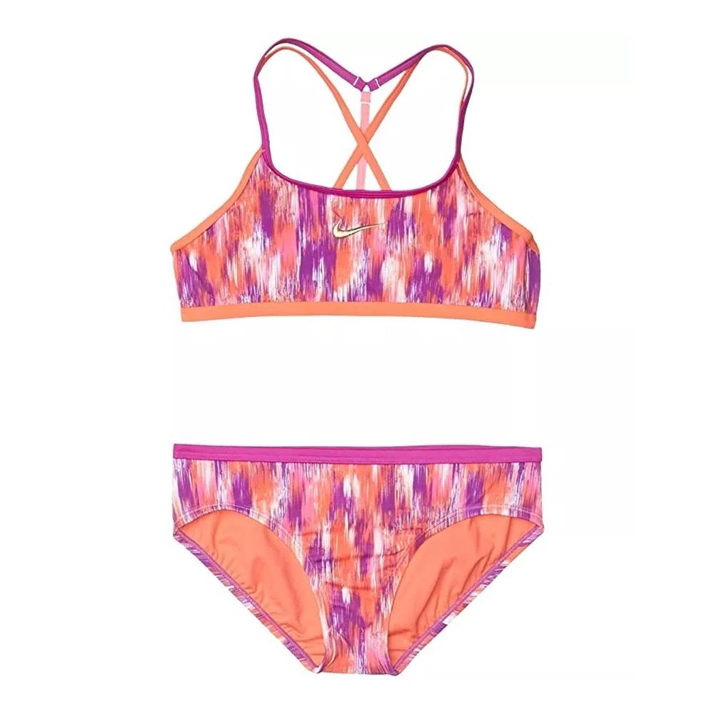 Nike Maillot de bain 2 pieces Rose Fille Nike T-crossback Bikini S