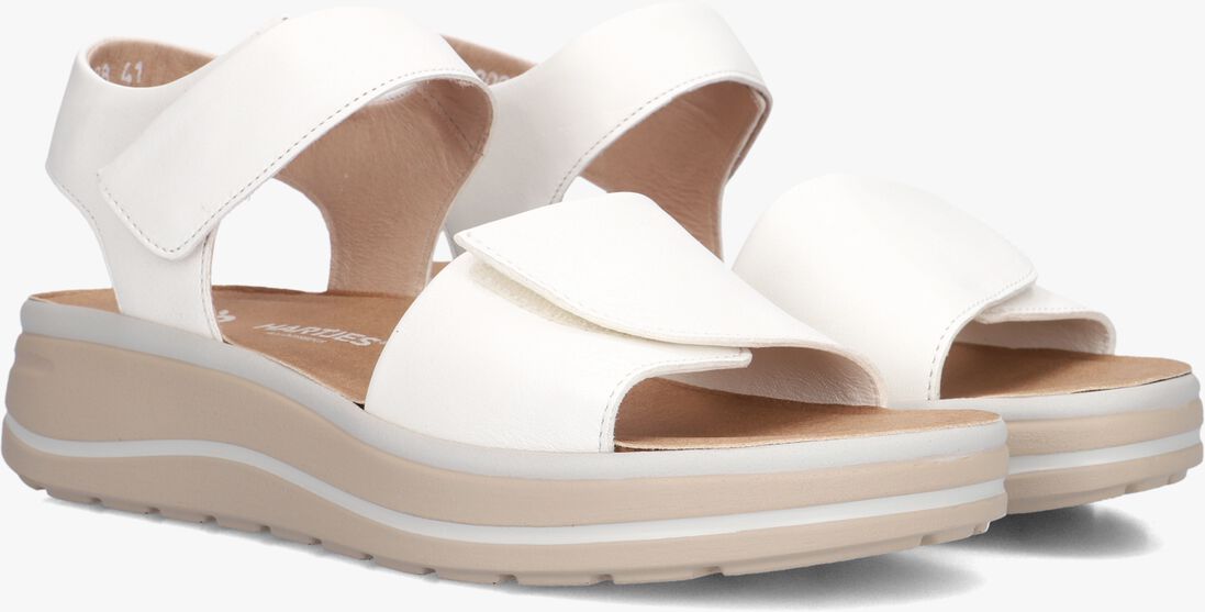 witte hartjes platte sandalen woogie
