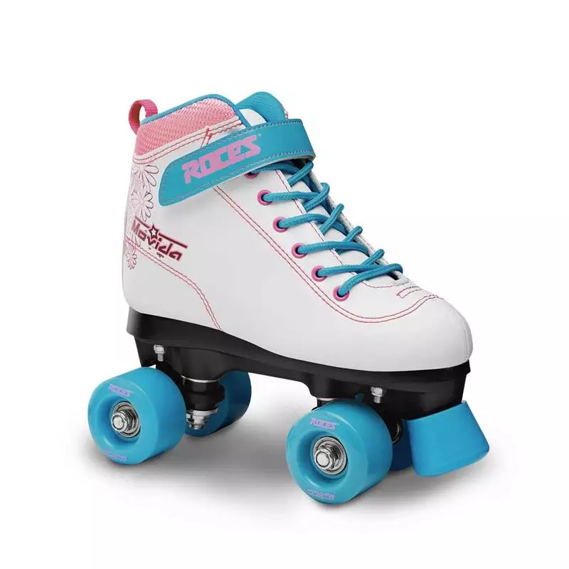 Roller quad ROCES movida art blanc/violet/bleu