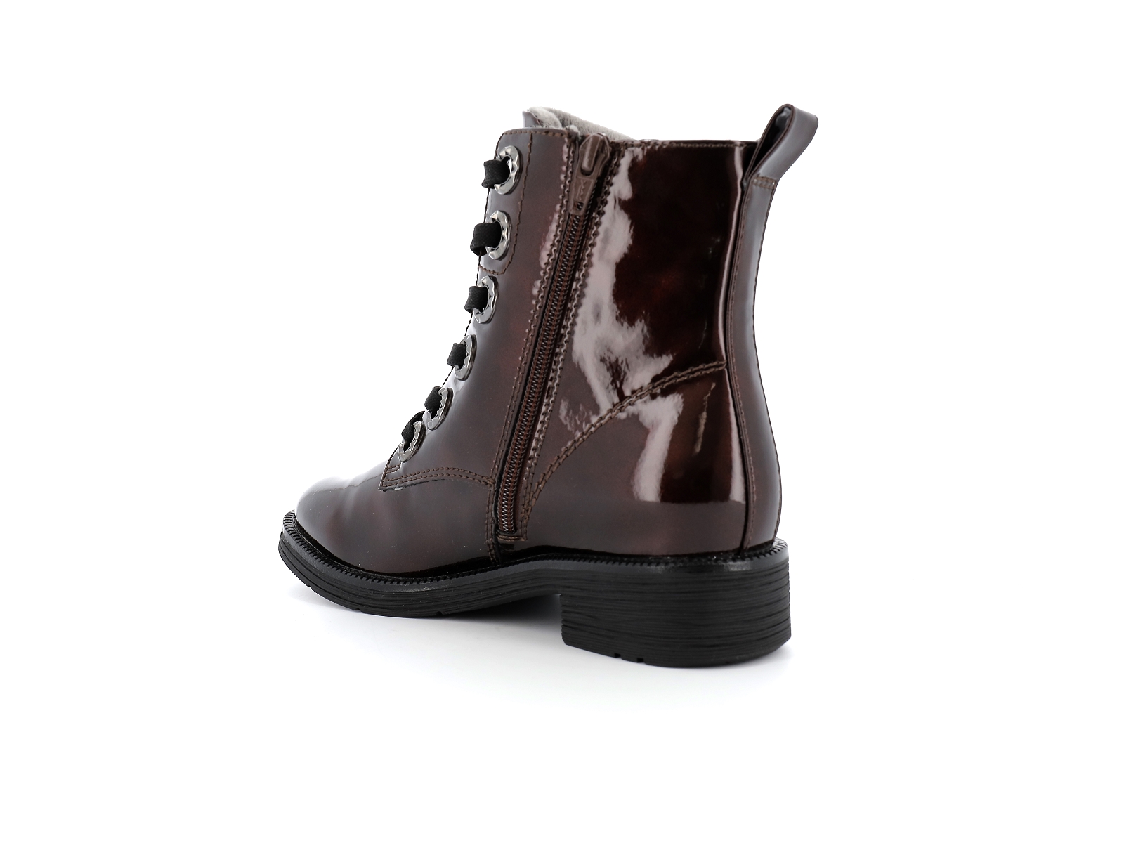 Jana  shoes-25264 Synthétique Verni Bordeaux