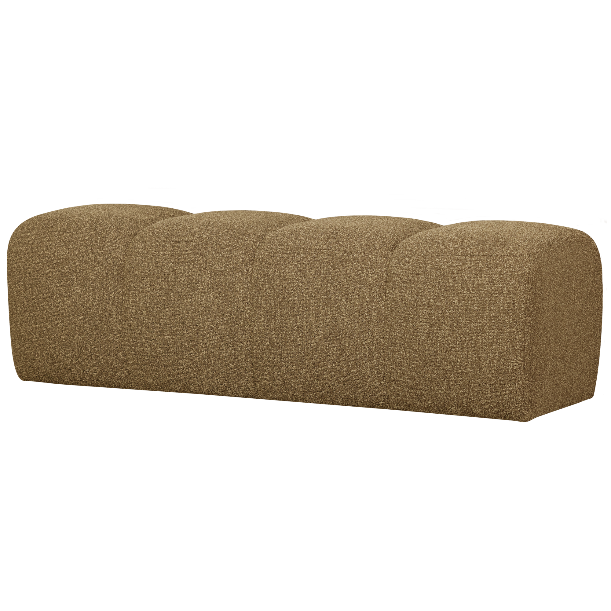 Eetbankje Mojo 164 cm Mojo Eetbankje 164 cm - Bouclé - Geel/Bruin Melange