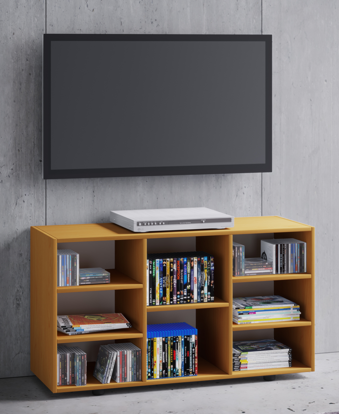 TV-Sideboard Fetino - Buche - 114 cm breit