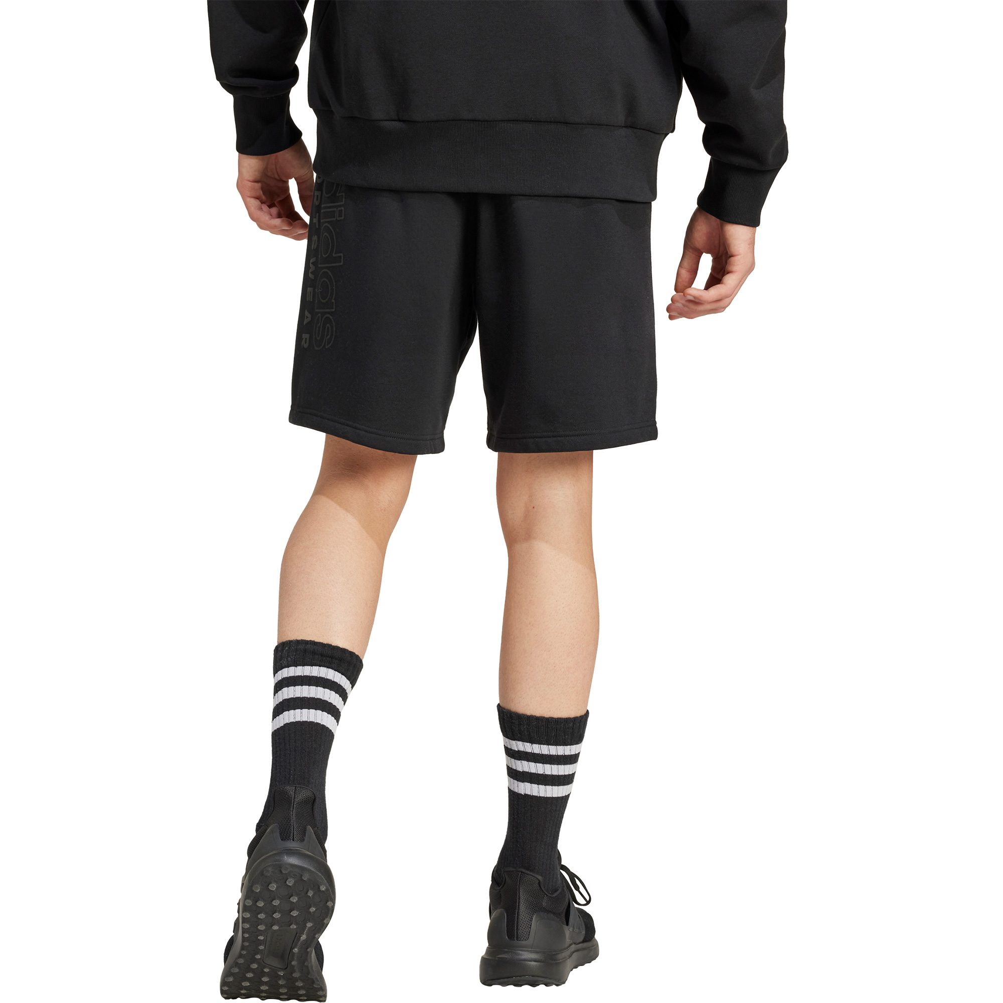 adidas All SZN Fleece Graphic Shorts Herren schwarz