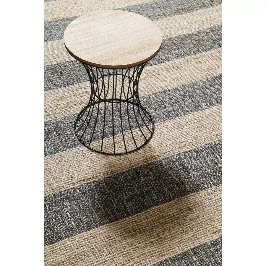 Green Looop Handweb-Teppich Virgil beige, grau