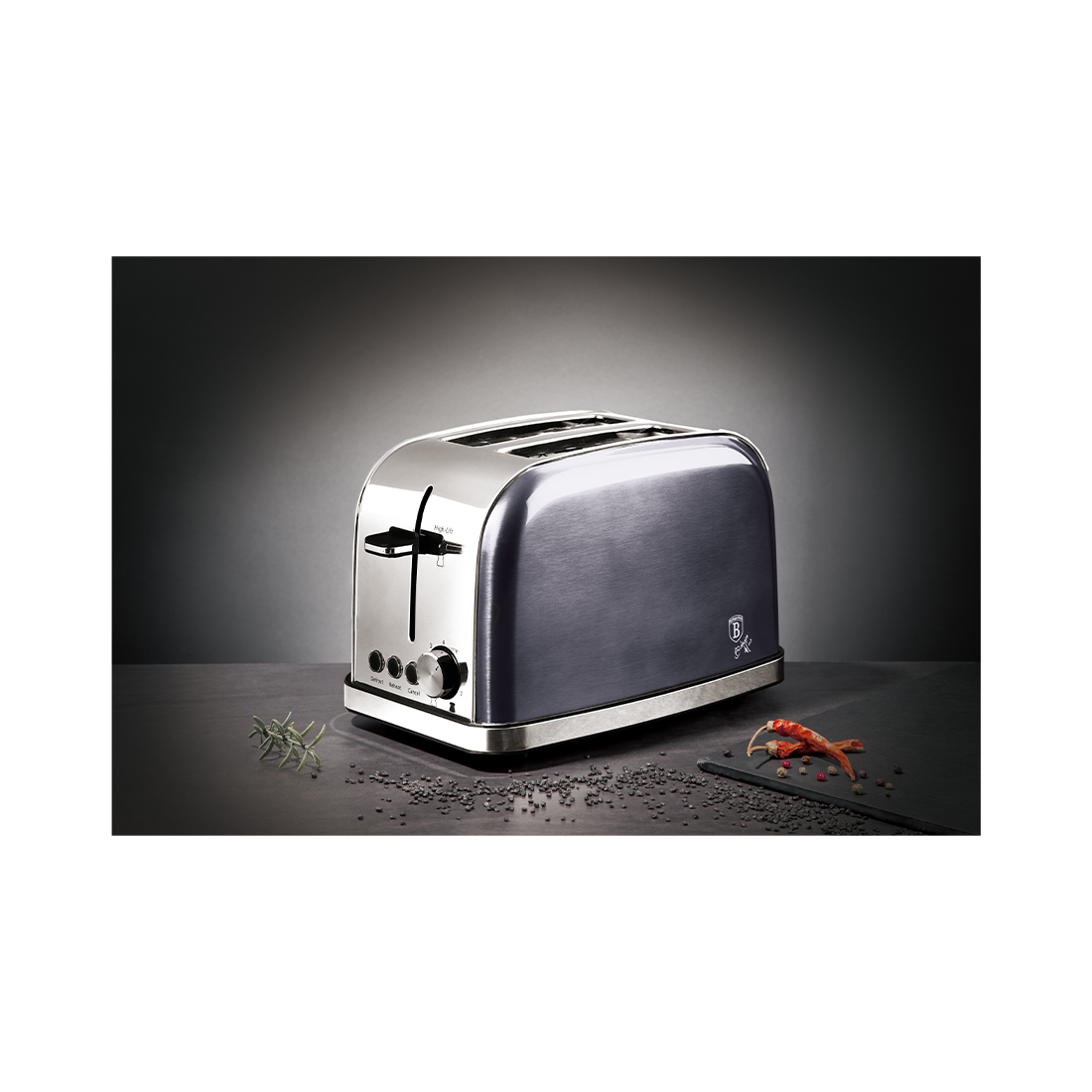 Berlinger Haus 2 Scheiben Toaster Dark-Grey