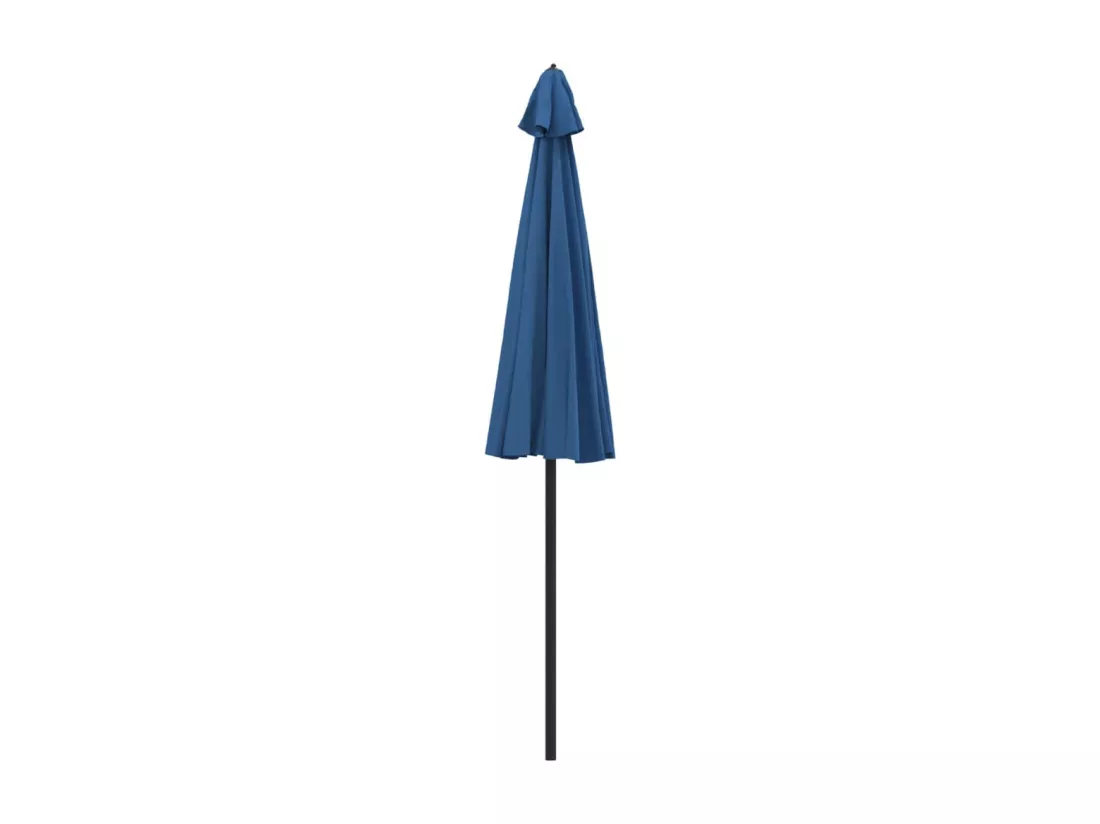 Parasol d'extérieur avec mât en aluminium 270 cm Bleu azuré