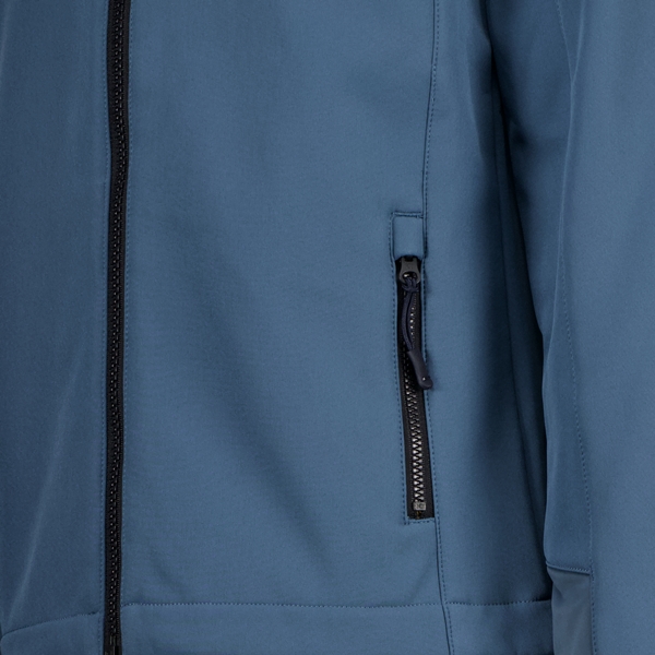 Mountain Peak kinder softshell jas blauw