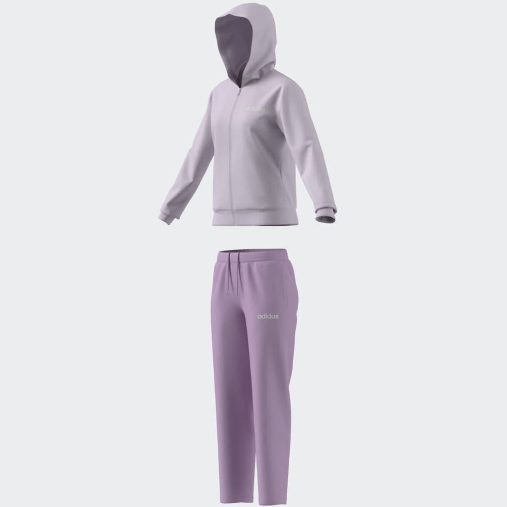adidas Sportswear Trainingsanzug »W LINEAR TS«, 2 Stk. Trainingsjacke mit Kapuze, Tracksuit
