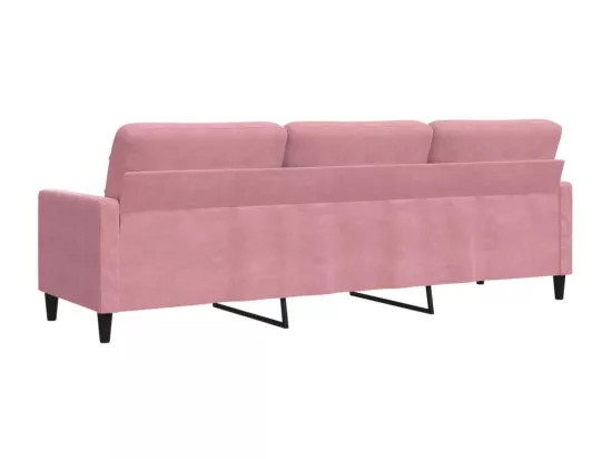 Canapé à 3 places Rose 210 cm Velours