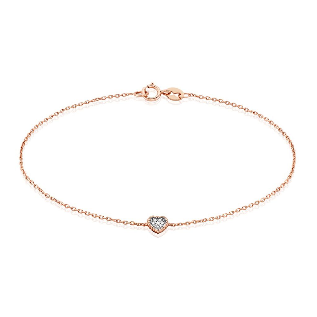 Bracelet Mon 1er Diamant Or Rose Diamant