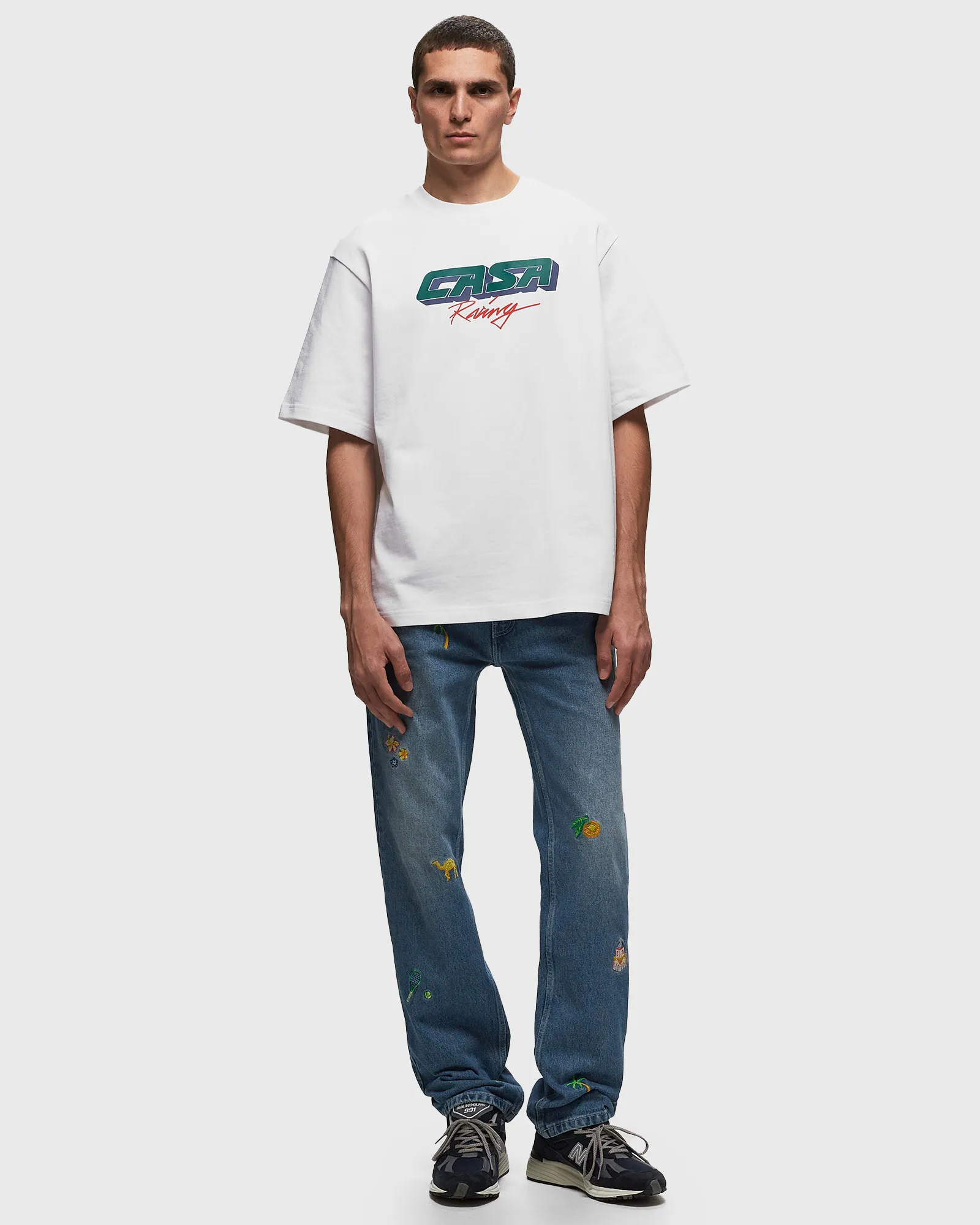 Casablanca CASA RACING 3D PRINTED OVERSIZED T-SHIRT