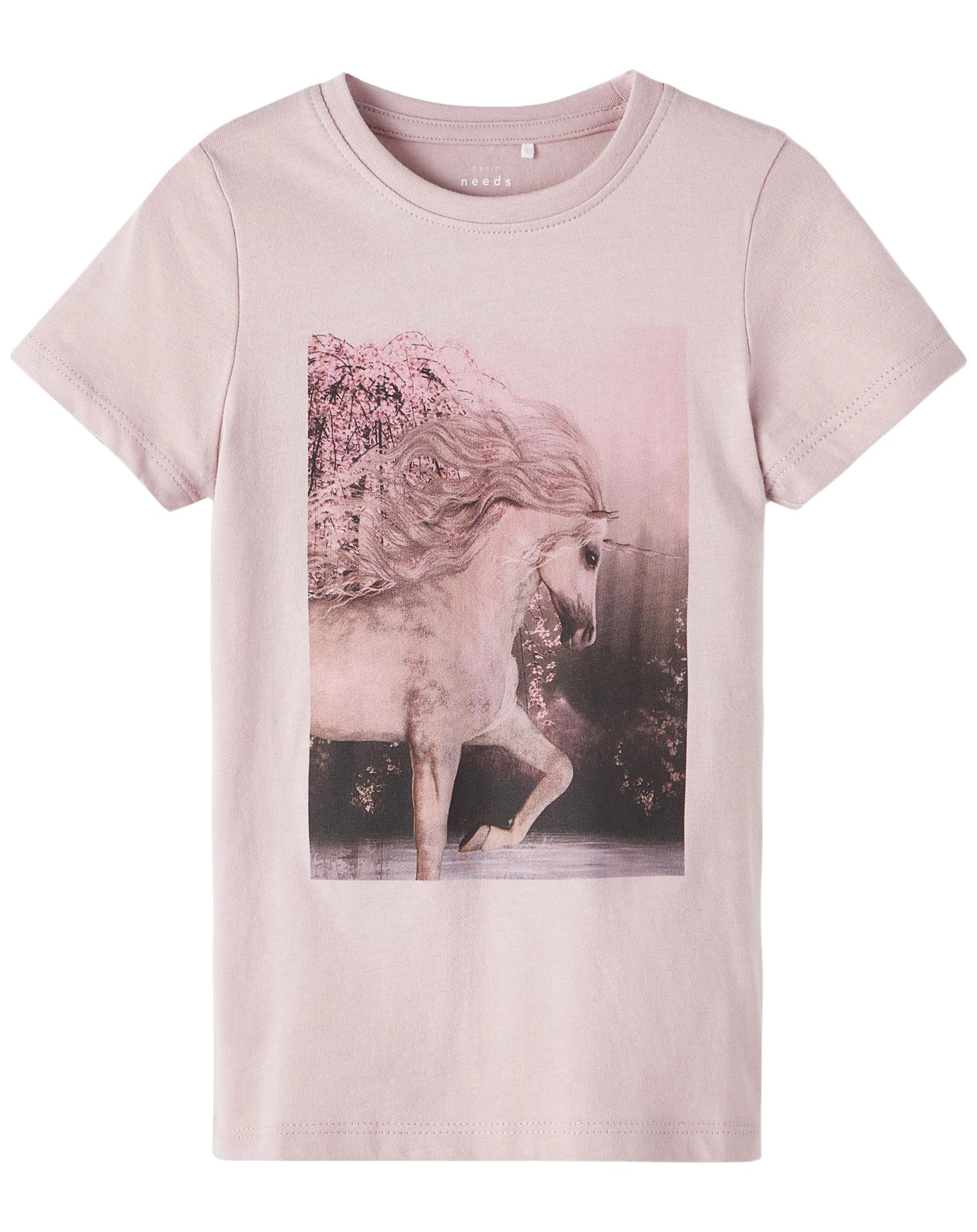 T-Shirt NMFVOTEA UNICORN in violet ice