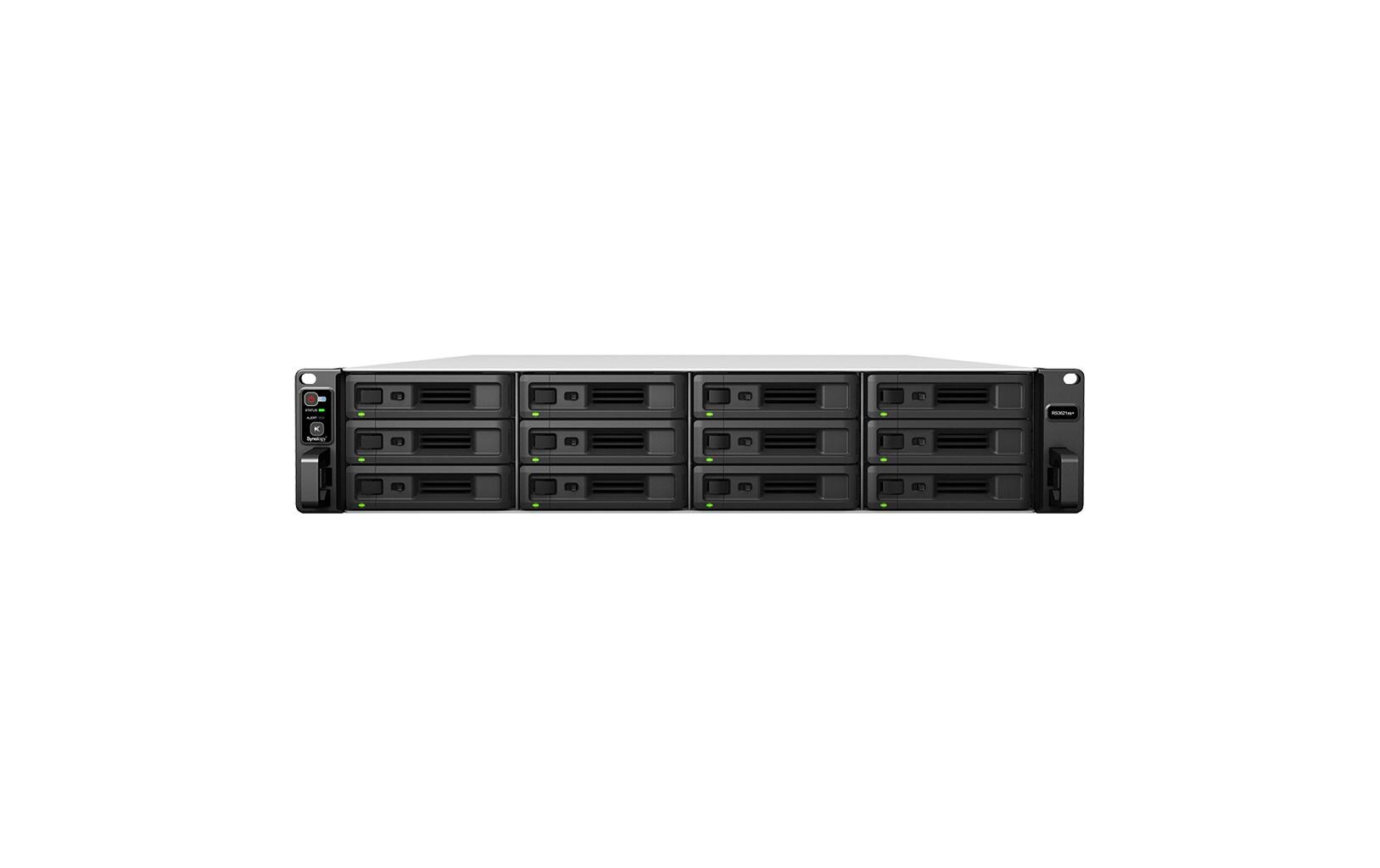 NAS RackStation RS3621xs+ 12-bay<br>Beschleunigung von Workloads in Unternehmen mit Datenschutz derEnterprise-Klasse
