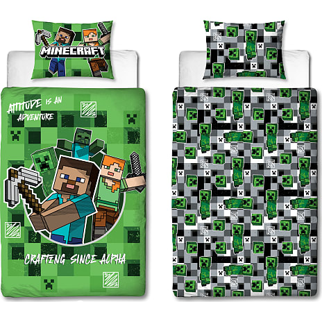 Minecraft Sengetøj - grøn