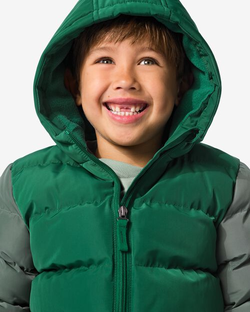 manteau matelassé vert