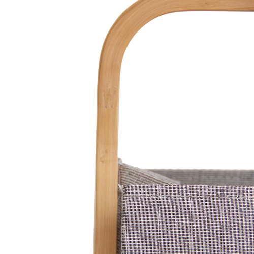 Mand bamboe recycled textiel