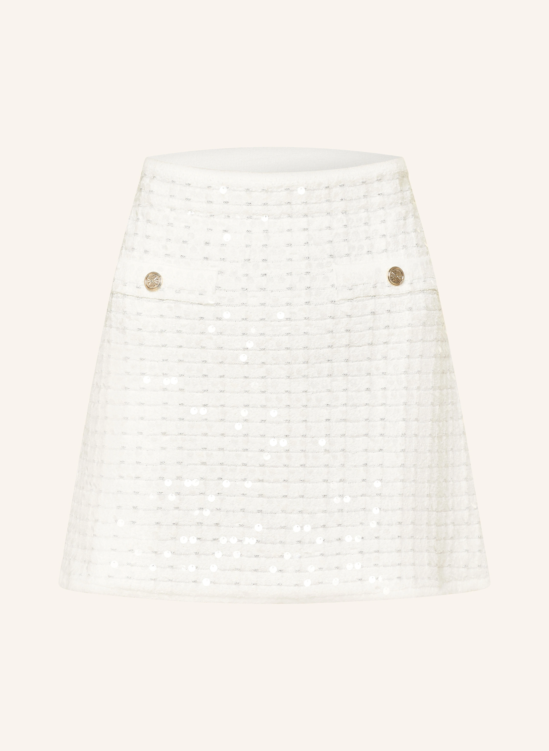 maje Rock mit Pailletten und Glitzergarn