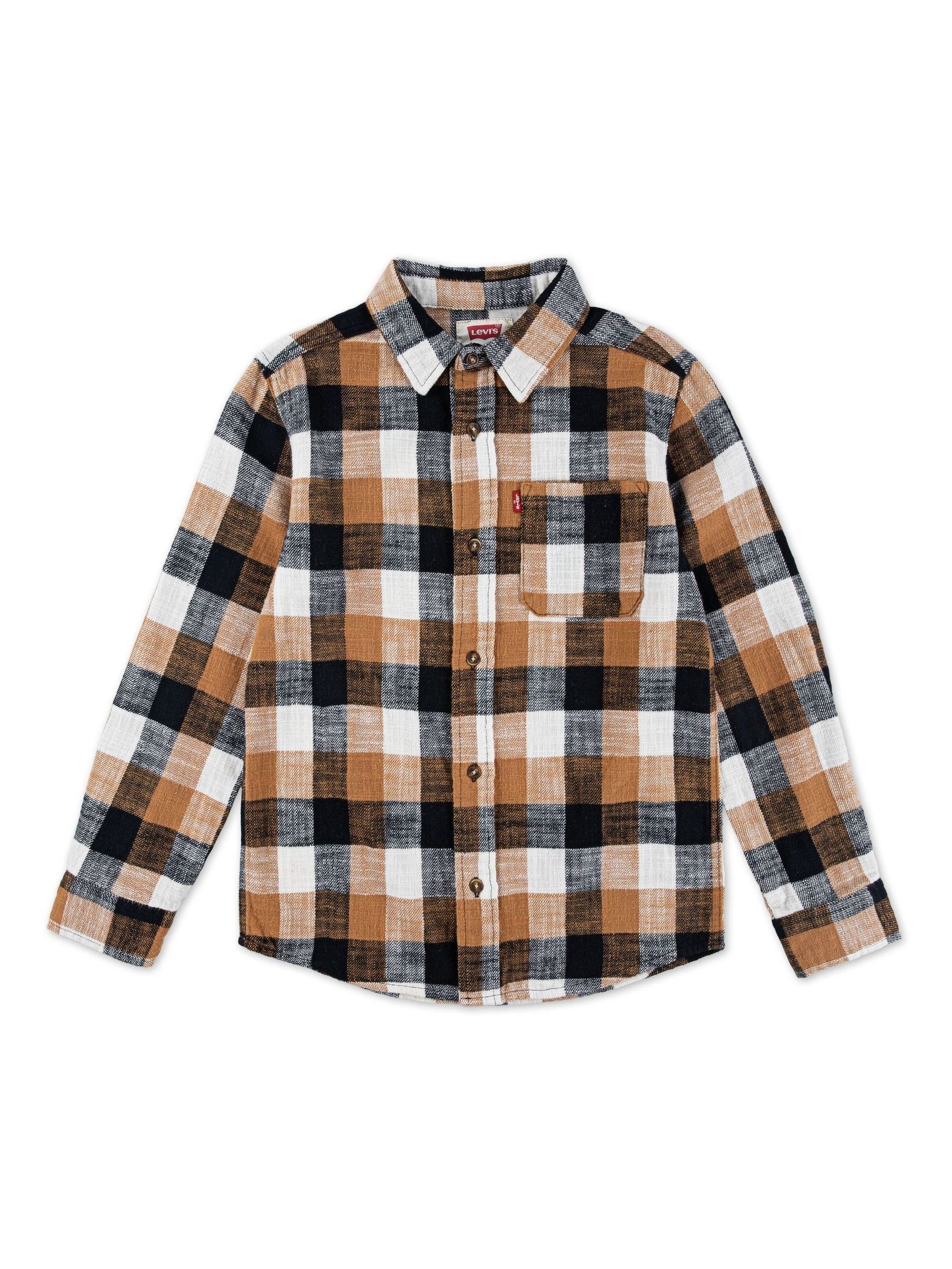 Zwart - Levi's® Logo Buffalo Check Flannel Shirt