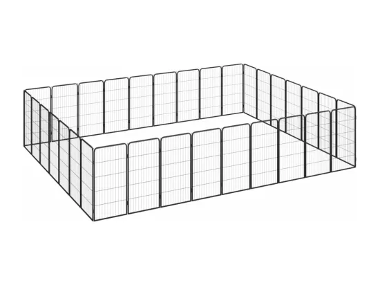 Parc pour chien 32 noire 450 x 350 x 100 cm 02_0043630