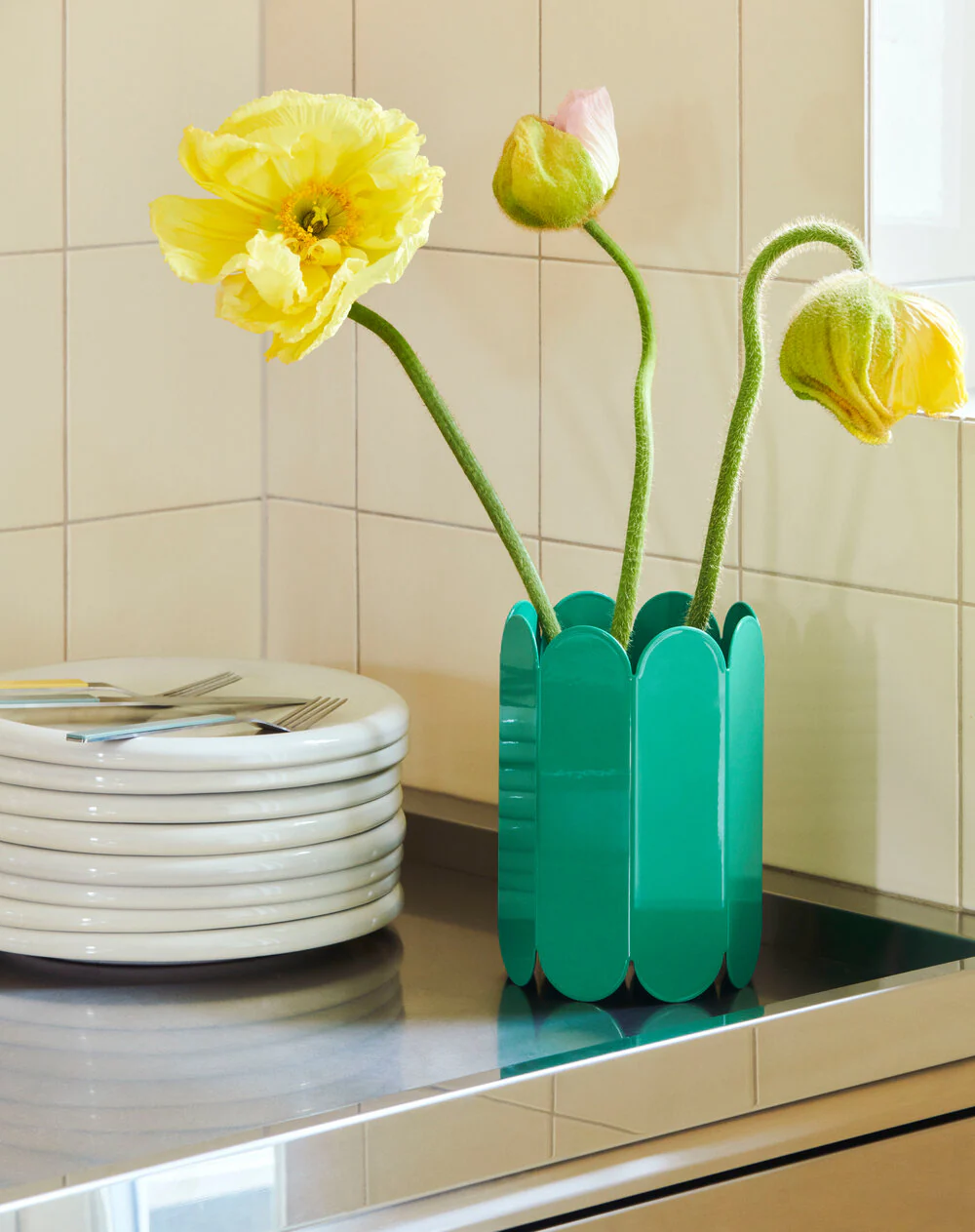 HAY  Arcs Vase - grøn