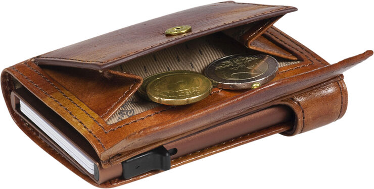 Tony Perotti Furbo Cardholder, Van Gogh Cognac