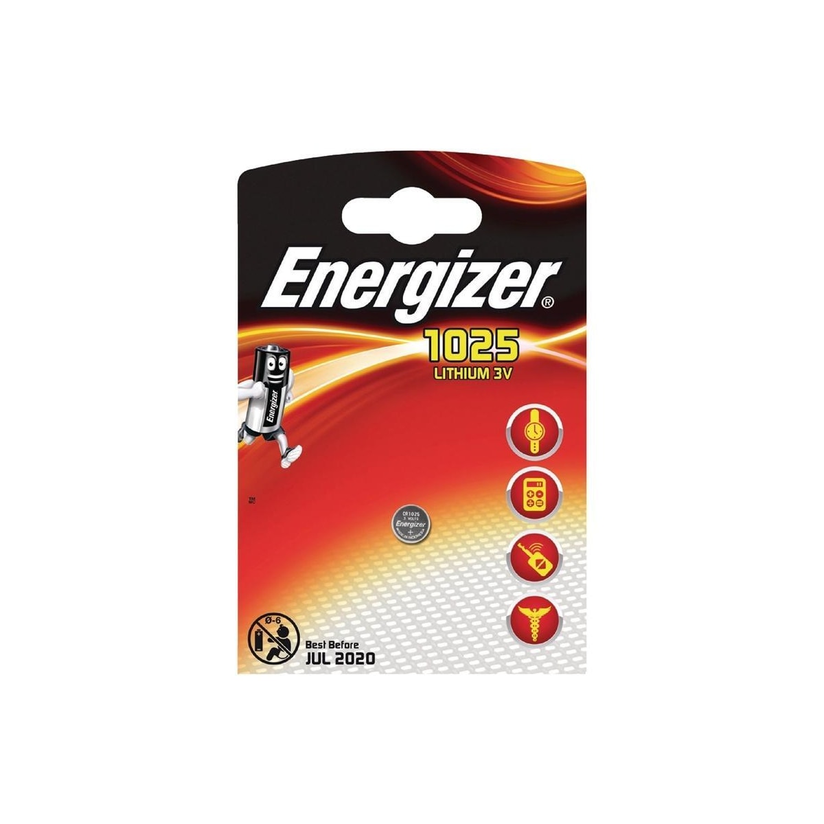 Energizer Lithium Knappecellebatteri CR1025 | 3 V | 1-Blister