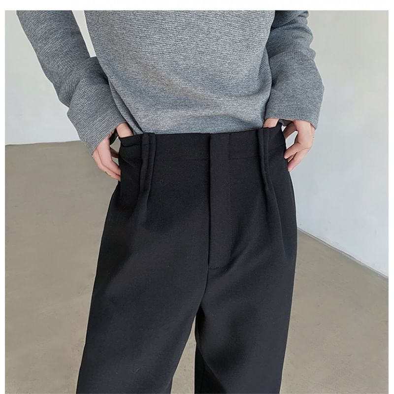VEAZ - Hoge taille effen wijde broek
