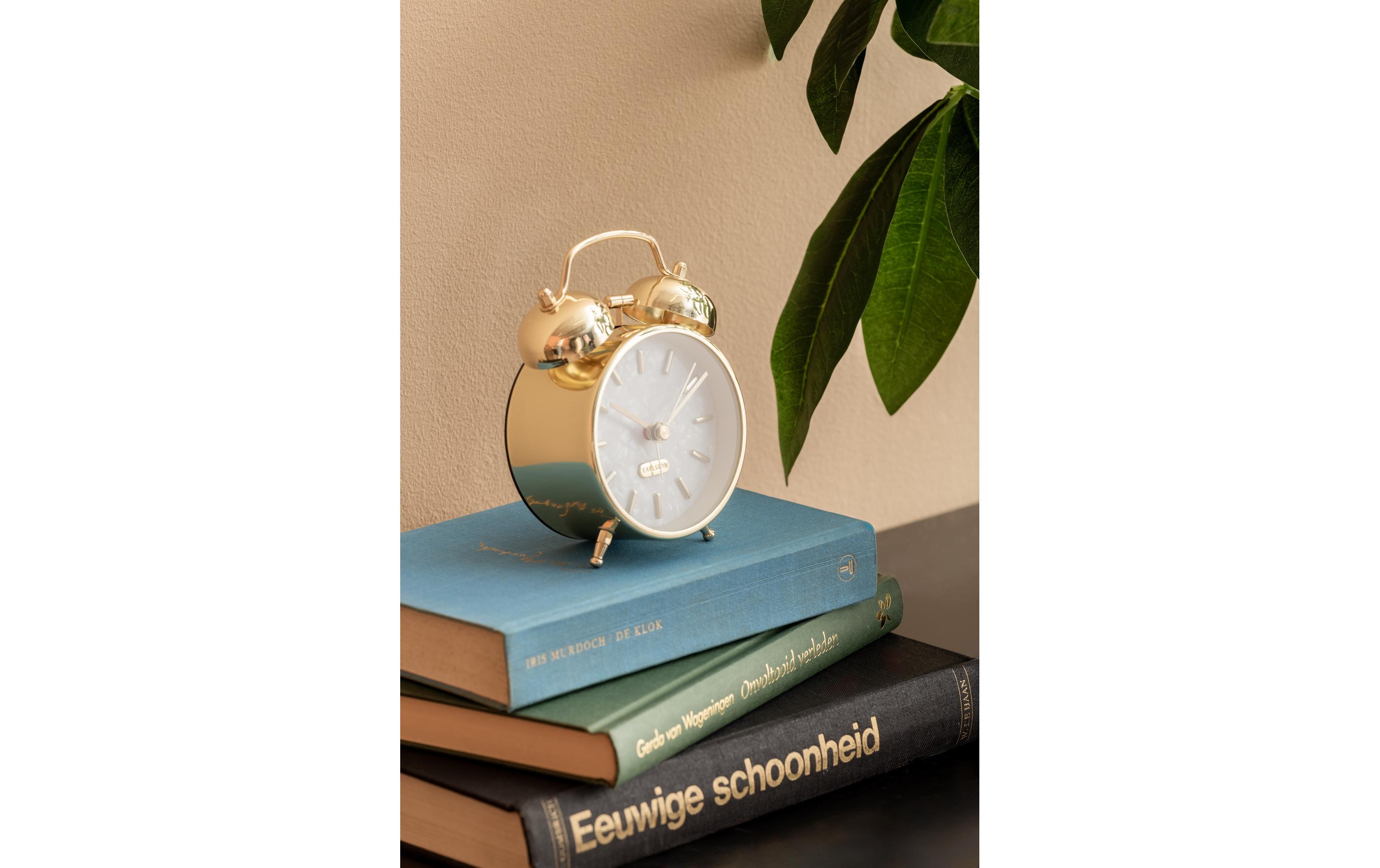 Klassischer Wecker Pearl Glow GoldWecker mit Doppelglocke