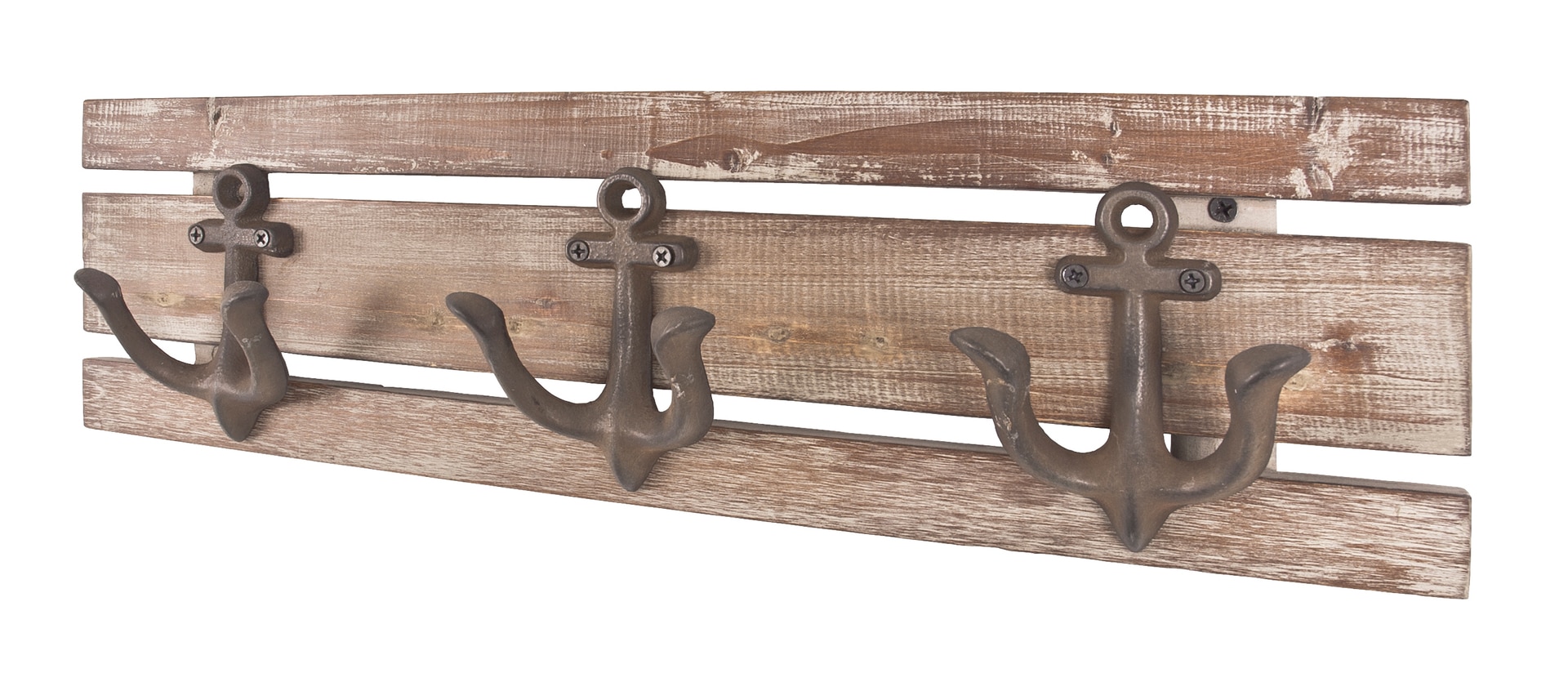 Garderobenleiste SAILOR 3 50 x 14 x 7 cm Massiv braun