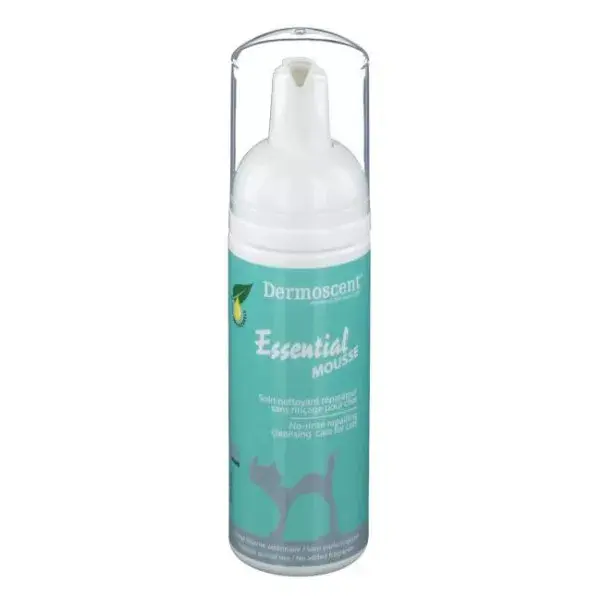 Espuma de limpeza sem enxágue Dermoscent Essential para gatos, 150ml