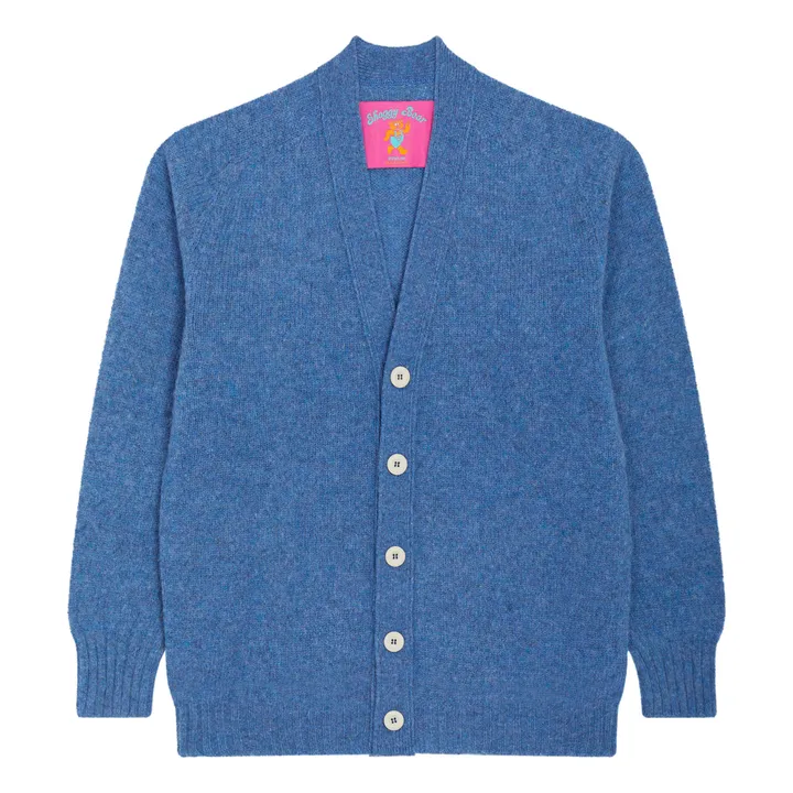 Howlin Cardigan Shaggy Bear Laine | Bleu chiné