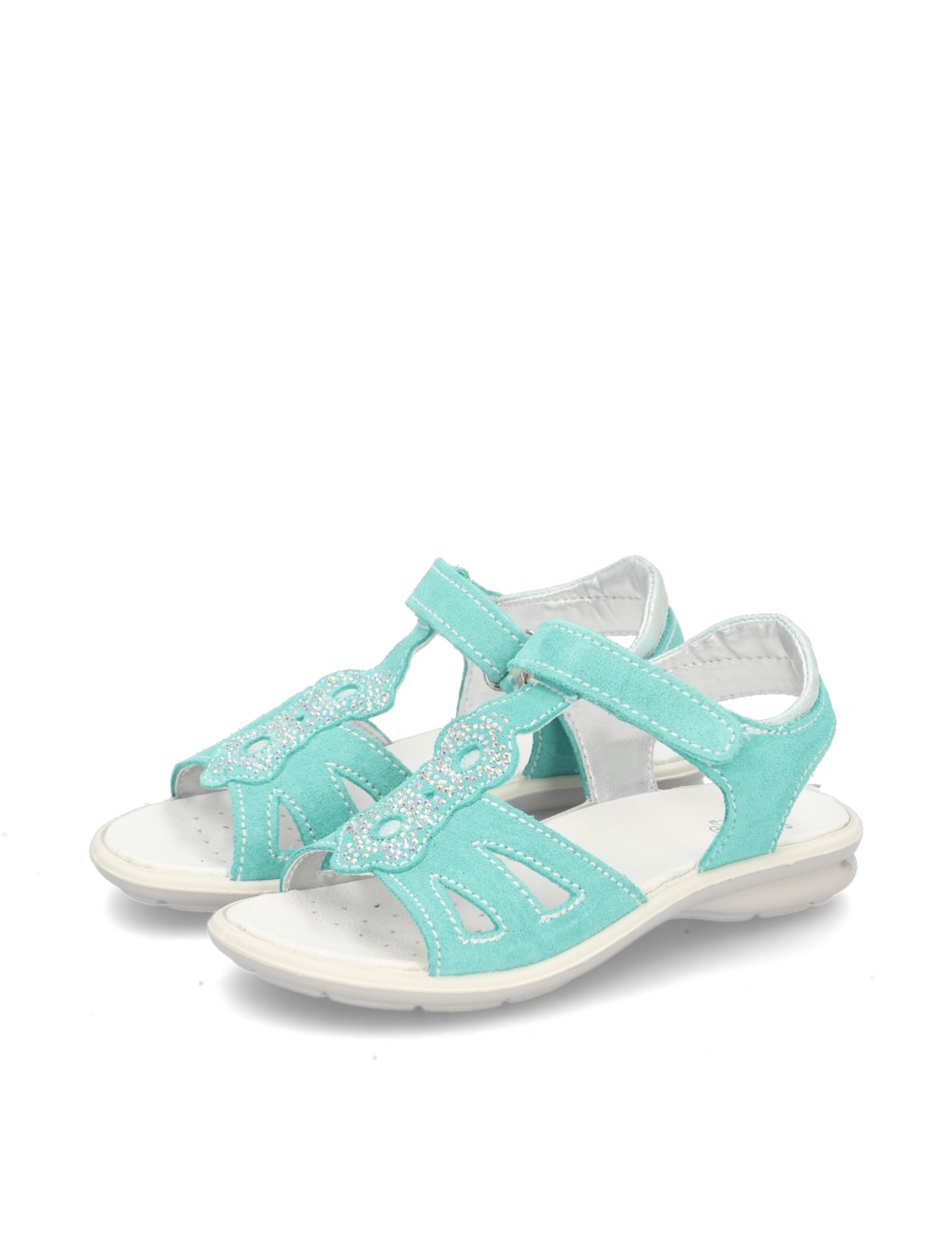 Veloursleder Sandale