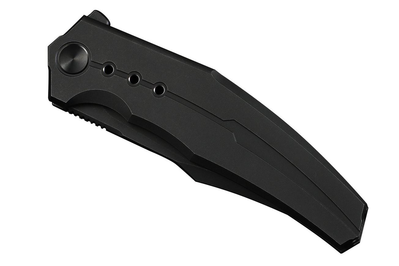 WE Knife Kyklos WE23086-1 Blackwashed M390, Black Titanium, zakmes