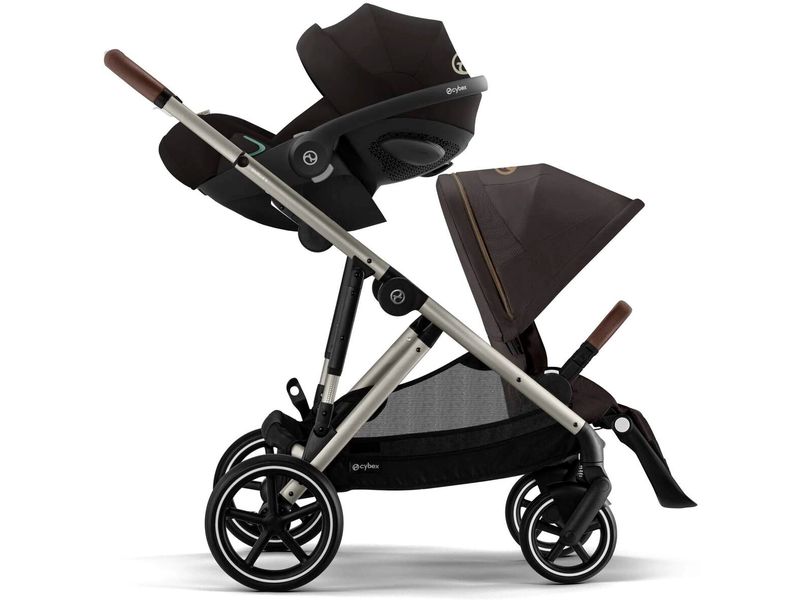 CYBEX Gold Kinderwagen Gazelle S Dunkelbraun Kinderwagen mit 20 Kombinationen