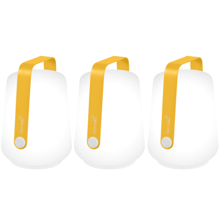 Fermob Balad tafellamp mini set van 3 LED oplaadbaar Honey