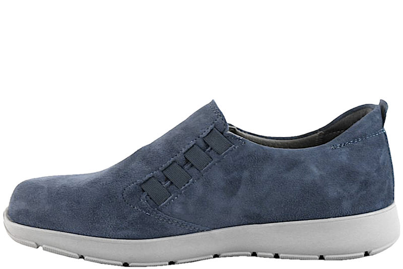 NEW FEET SKO I BLÅT GEDERUSKIND