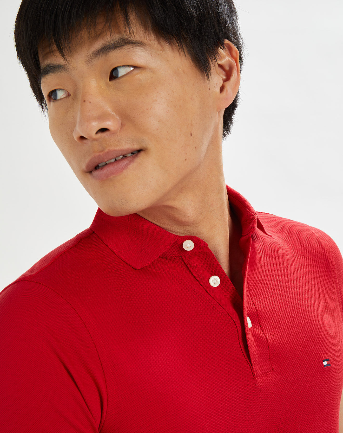 Tommy Hilfiger Polo slim 1985 rouge