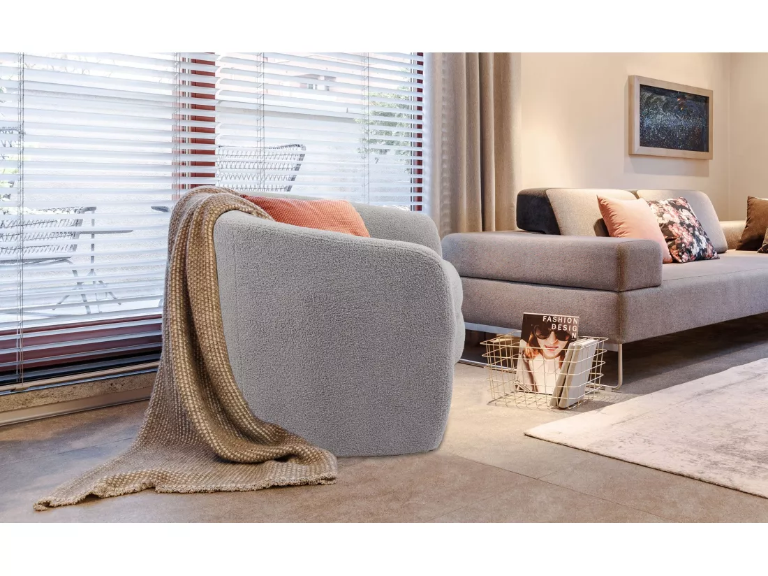 Fauteuil Arrondi Bouclette 