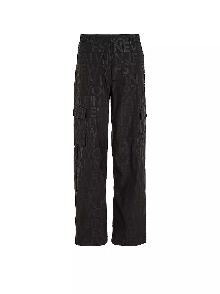 CALVIN KLEIN JEANS Cargohose schwarz