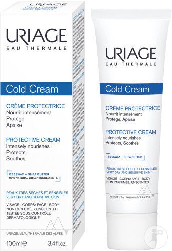 Uriage Cold Cream Crème Protectrice Peaux Très Sèches Et Sensibles Tube 100ml