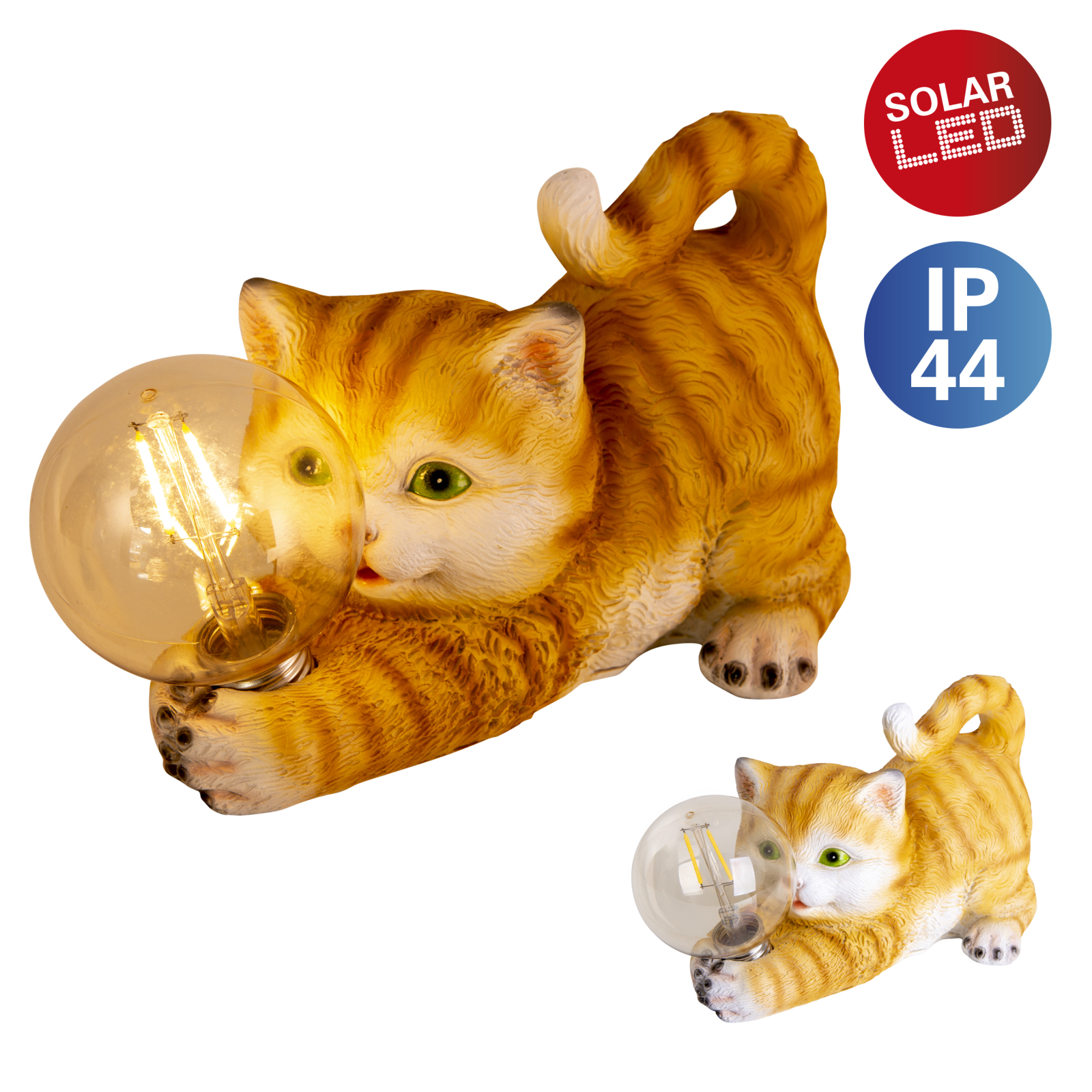 Solar-LED-Leuchte Katze - 25 cm