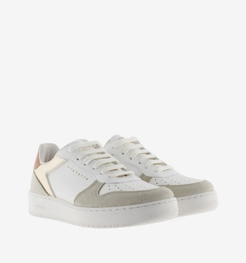 MADRID CUIR FENDU & LOGO MÉTALBEIGE