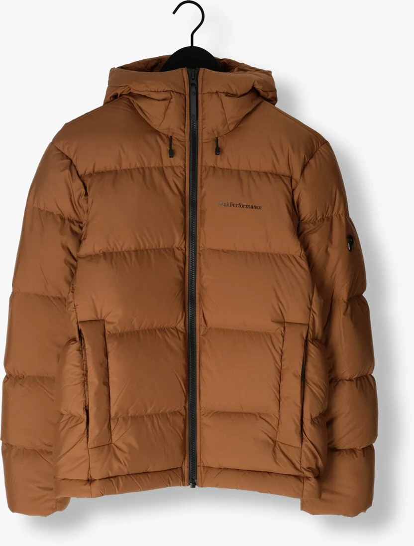 PEAK PERFORMANCE bruine peak performance gewatteerde jas rivel jacket