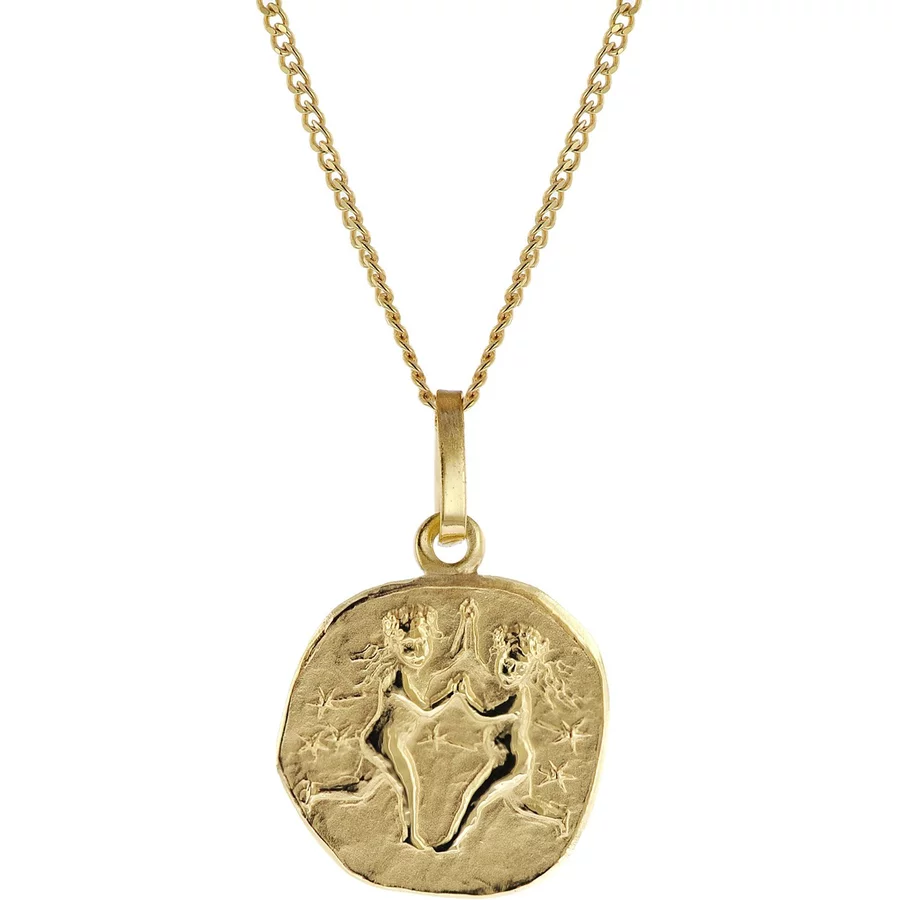 trendor Kinder-Halskette mit Sternzeichen Zwilling 3338K Gold gold
