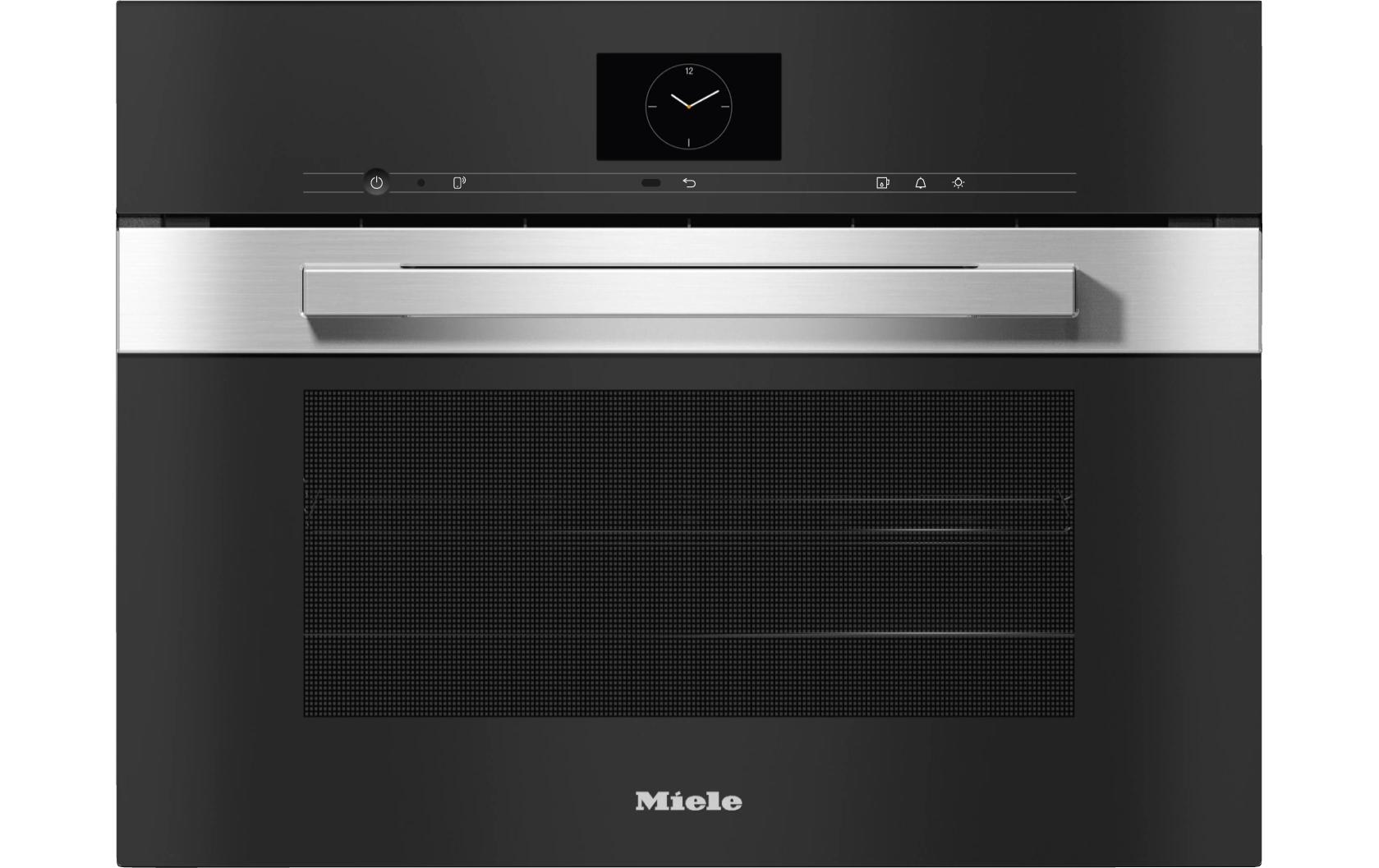 Dampfgarer DGC 7640 HC Pro Schwarz<br>Kompakt-Dampfbackofen zum Dampfgaren, Backen, Braten mit Speisenthermometer + HydroClean