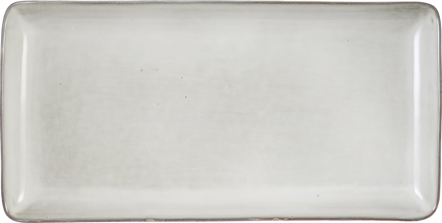 Mica Decorations bord Tabo grijs 35,5 x 17 x 2,5 cm