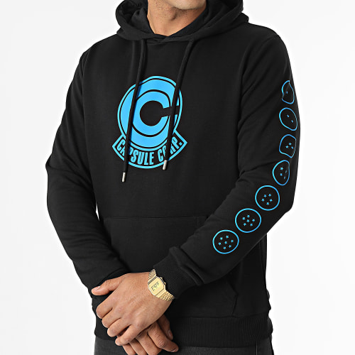 Sweat Capuche Capsule Corp Noir Bleu