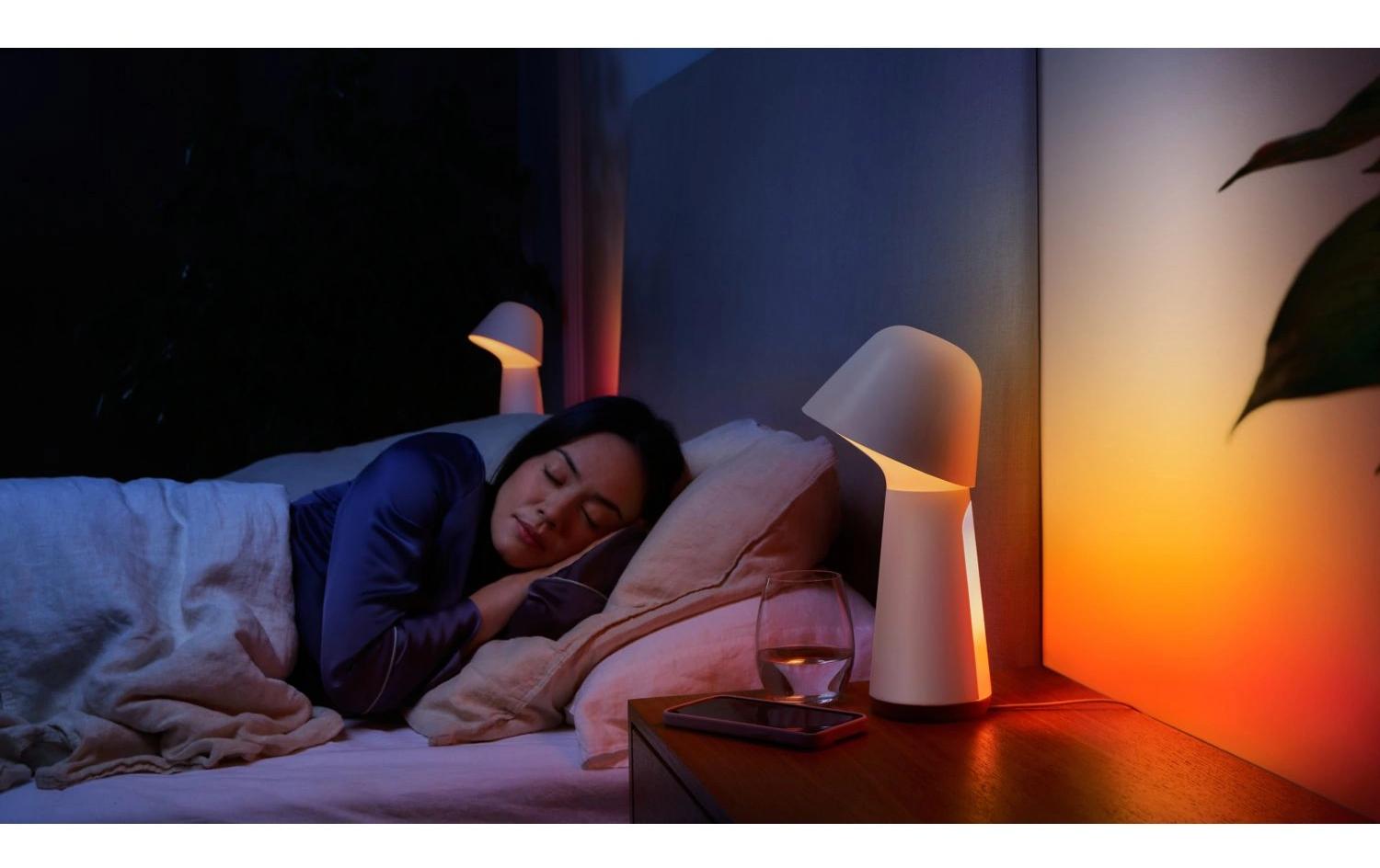 Tischleuchte White & Color Ambiance Twilight weiss<br>Smarte Nachttischlampe zum Schlafengehen und Aufwachen