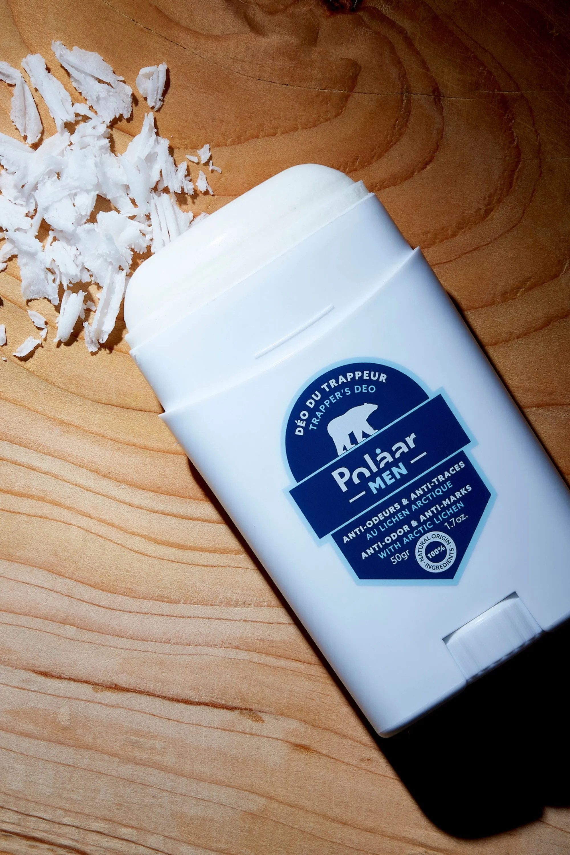 Polaar Déodorant du Trappeur anti-odeurs & anti-traces au Lichen Arctique-50 g