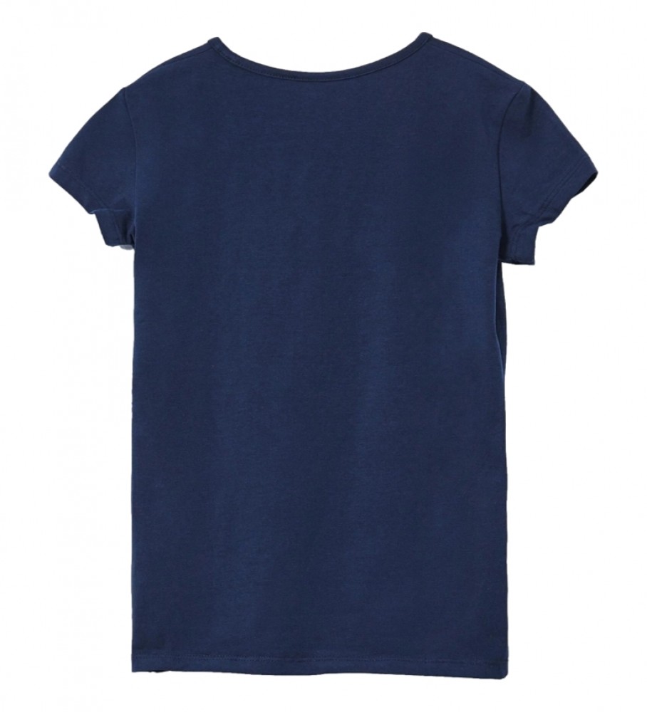 Camiseta Pepe Jeans Hana com Glitter Azul Marinho
